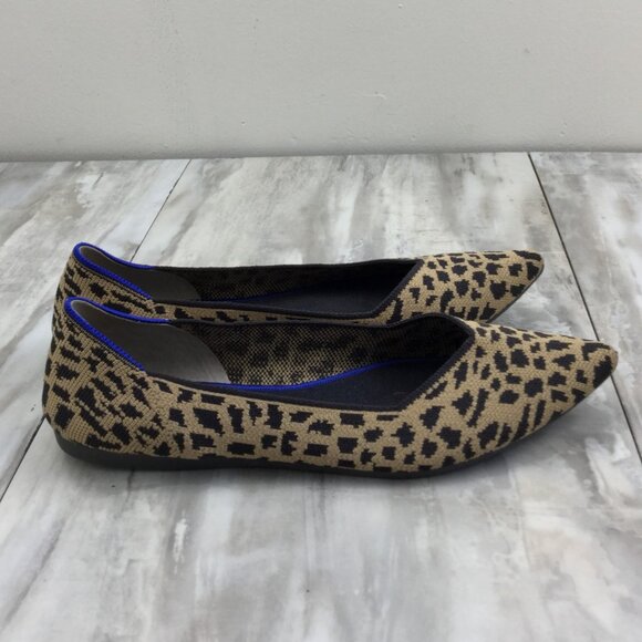 Rothy's Leopard Pointed Flats 10.5 - Picture 4 of 10